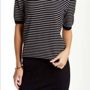 Philosophy quarter sleeve stripped sweater